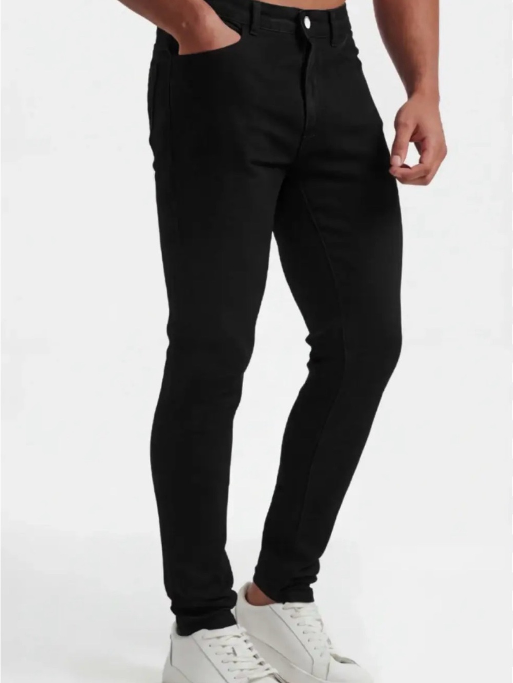 Athletic Fit Men’s Black Gingtto Jeans